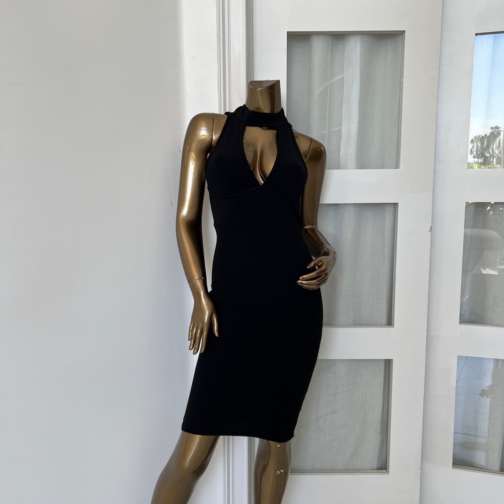 AX Paris Black Backless Dress